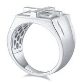 Wedding Ring S925 Silver Men's Classic Moissanite R3867-Grdeer