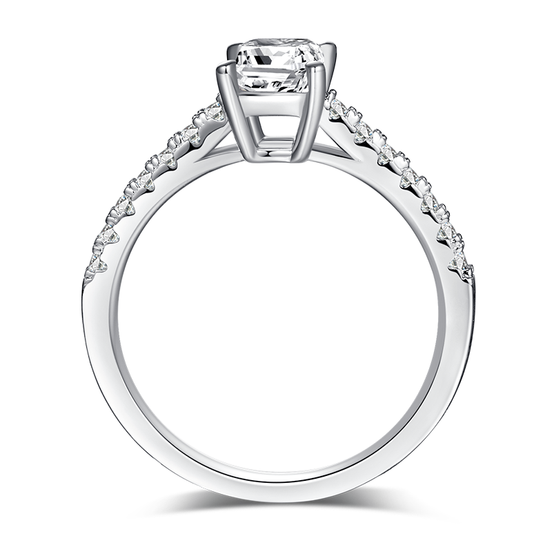 Rectangular,Gift,Engagement ring,S925 silver,moissanite,Jewelry,Grdeer