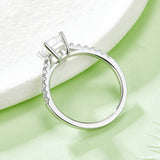 Rectangular,Gift,Engagement ring,S925 silver,moissanite,Jewelry,Grdeer