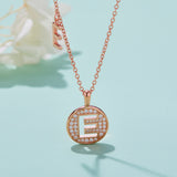 A-Z  Model S925 Silver Moissanite Light Luxury Letter Necklace-Grdeer