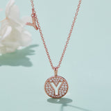 A-Z  Model S925 Silver Moissanite Light Luxury Letter Necklace-Grdeer