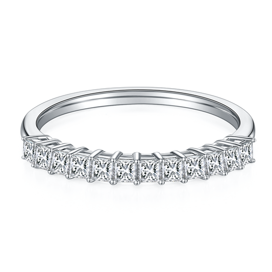  Square,Eternity Band,Rings,925 Sterling Silver,Moissanite,Jewelry,Grdeer