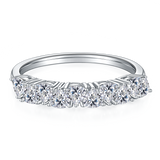 Triangle,Eternity Band,Rings,925 Sterling Silver,Moissanite,Jewelry,Grdeer