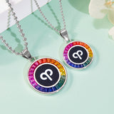 Aries,rainbow,synthetic gemstone,necklace,925 sterling silver,12 zodiac signs,Jewelry,Grdeer