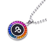 Aries,rainbow,synthetic gemstone,necklace,925 sterling silver,12 zodiac signs,Jewelry,Grdeer