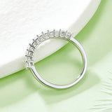  Square,Eternity Band,Rings,925 Sterling Silver,Moissanite,Jewelry,Grdeer