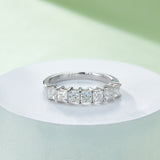  Square ,Eternity Band,Rings,925 Sterling Silver,Moissanite,Jewelry,Grdeer