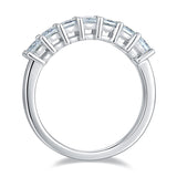  Square ,Eternity Band,Rings,925 Sterling Silver,Moissanite,Jewelry,Grdeer