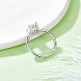 Women's Ring,925 Sterling Silver,Moissanite,Jewelry,Grdeer,Egg Shaped 