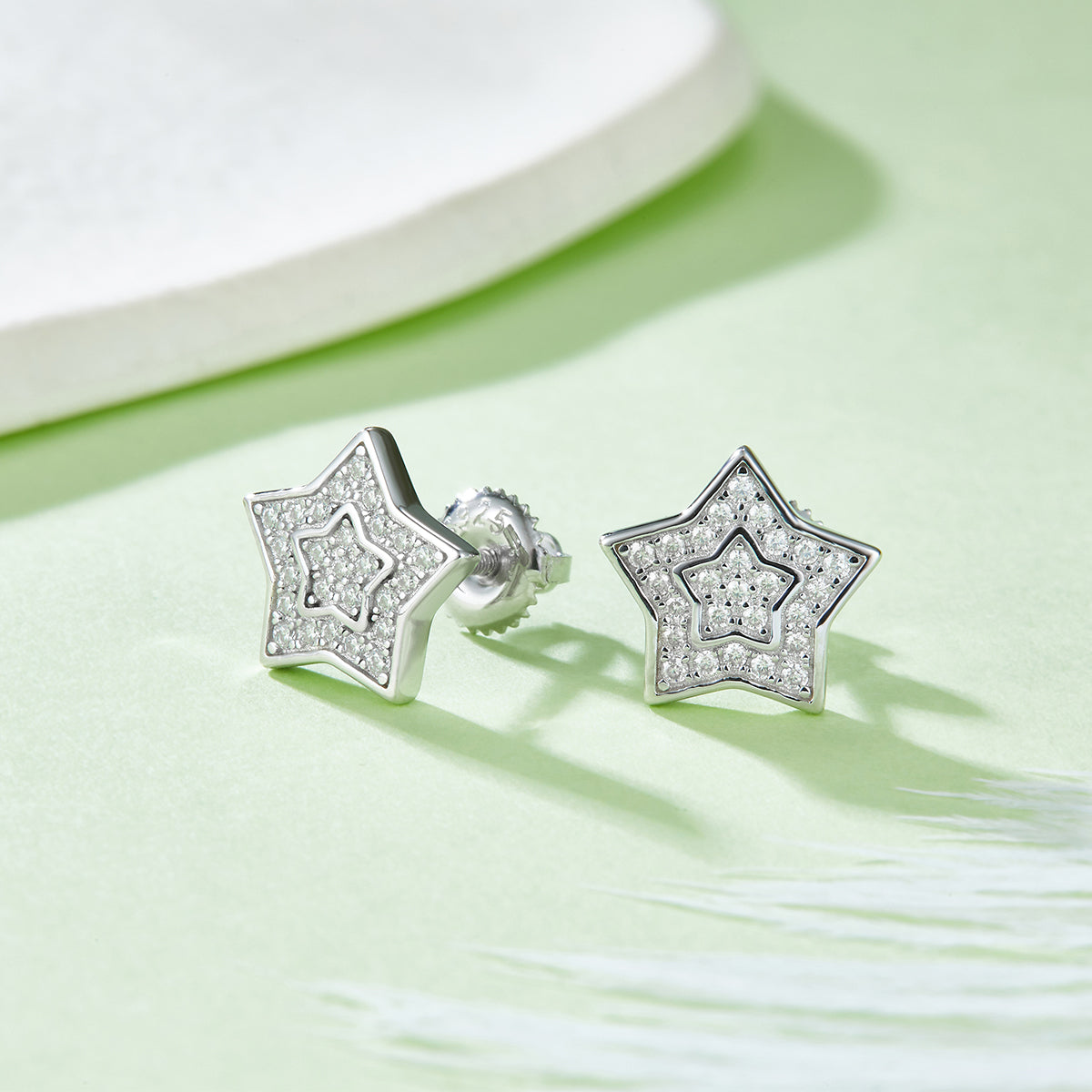 Earrings,925 Silver,Moissanite,Jewelry,Grdeer