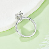 Heart-shaped,Women's Ring,925 Sterling Silver,Moissanite,Jewelry,Grdeer